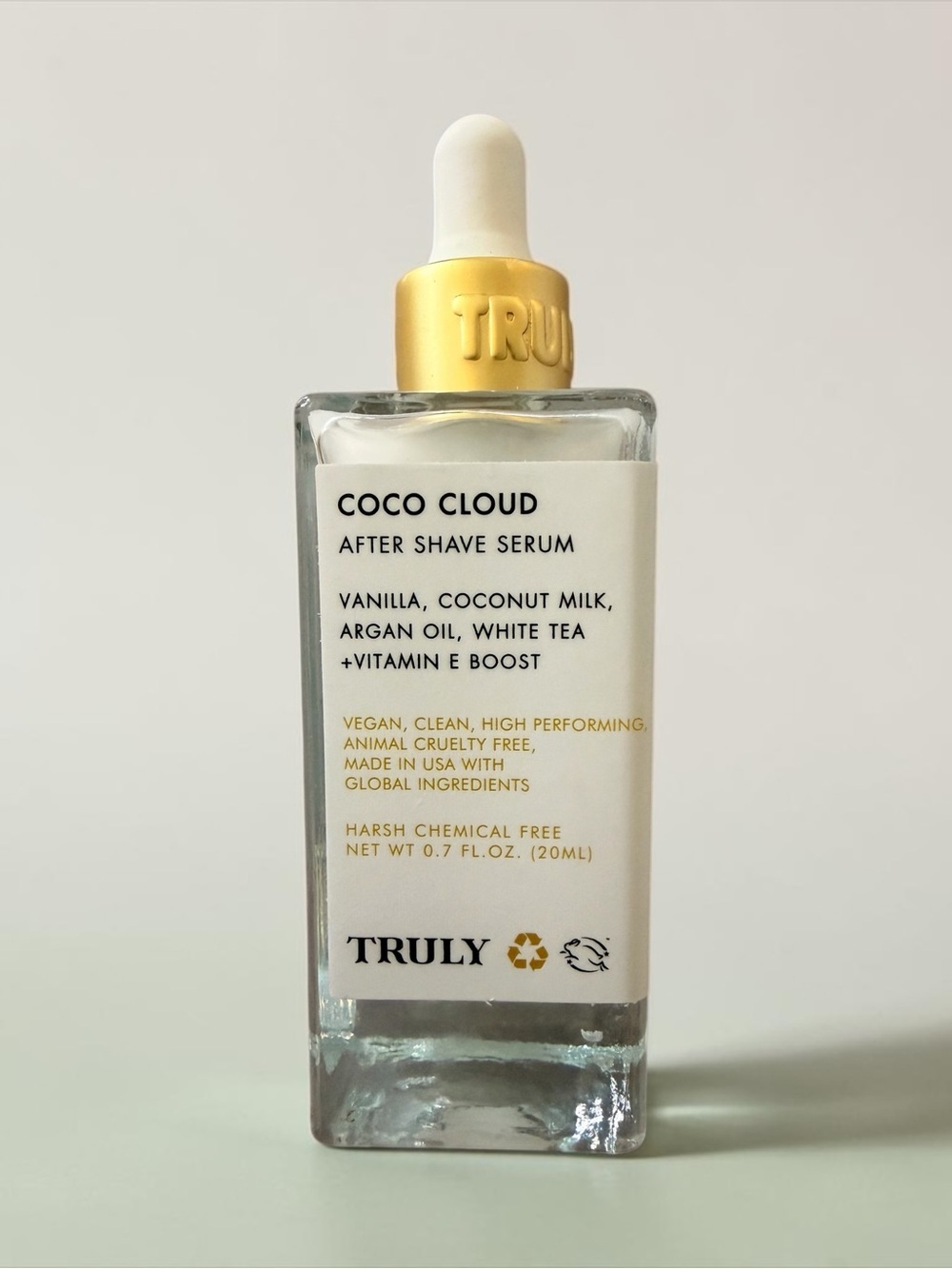 Truly Beauty Coco Cloud After Shave Serum 0.7 oz / 20 mL NEW